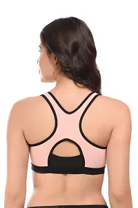 404 peach-non padded full coverage sports bra-thumb1