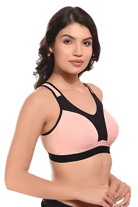 404 peach-non padded full coverage sports bra-thumb2