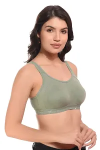 403 Green-non padded full coverage Sports bra-thumb2