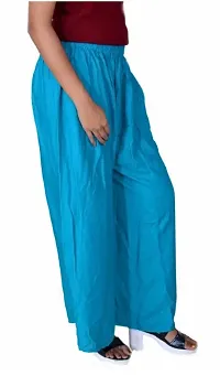 Classic Rayon Solid Palazzos for Women-thumb1