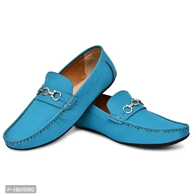 Arceus Shose Formal Casual Slip-on Moccasin Casual Loafers Shoes for Men and Boys - Material-Important Form (Sky Blue, Numeric_8)-thumb0