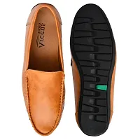 Arceus Shose Men's Leather Formal Shoes Casual Slip-on Moccasin Casual Men Loafers Shoes Light Tan-thumb4