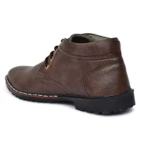 Arceus Shose Formal Slip-on Mid-Top Lace-Up Boots Shoes for Men and Boys Material-Important Form (Brown, Numeric_8)-thumb1