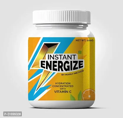 MANLY METHOD Instant Energize Hydration Concentrated With Vitamin C (200 Gm Powder)-thumb0