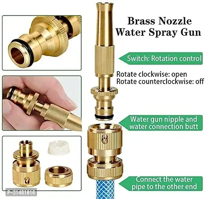 Brass Water Spray Nozzle Suitable for 1/2 Hose Pipe-thumb3