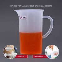 TRUEKIT Transparent Plastic Measuring Jug with Graduation Marks 1000ml-thumb1