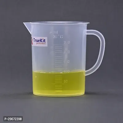 TRUEKIT Transparent Plastic Measuring Jug with Graduation Marks 250ml Pack of 4