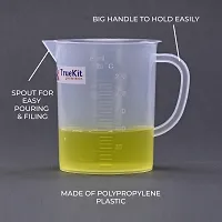 TRUEKIT Transparent Plastic Measuring Jug with Graduation Marks 250ml Pack of 4-thumb1