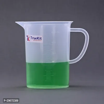 TRUEKIT Transparent Plastic Measuring Jug with Graduation Marks 500ml Pack of 2