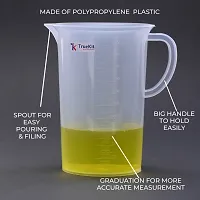 TRUEKIT Transparent Plastic Measuring Jug with Graduation Marks 2000ml-thumb1