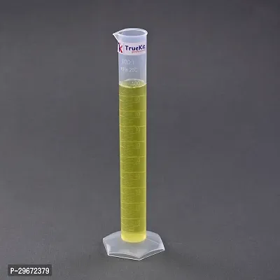 The TRUEKIT Transparent Plastic Measuring Cylinders is a pack of four cylinders each with a capacity of 100ml These cylinders are designed with clear graduation marks for precise measurements making them ideal for laboratory and kitchen use Made from durable transparent plastic they offer both accuracy and long lasting reliability