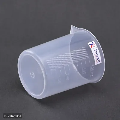 TRUEKIT Transparent Plastic Measuring Beaker with Graduation Marks Pack of 4 50ml 100ml 250ml 500ml-thumb5