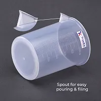 TRUEKIT Transparent Plastic Measuring Beaker with Graduation Marks 1000ml-thumb3