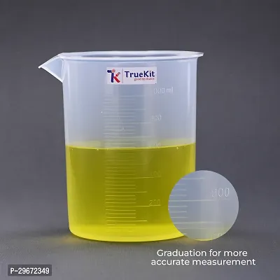 TRUEKIT Transparent Plastic Measuring Beaker with Graduation Marks 1000ml-thumb2