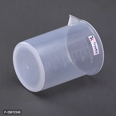 TRUEKIT Transparent Plastic Measuring Beaker with Graduation Marks 1000ml-thumb3