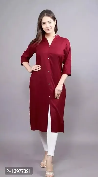 Stylish Fancy Rayon Kurta For Women-thumb0