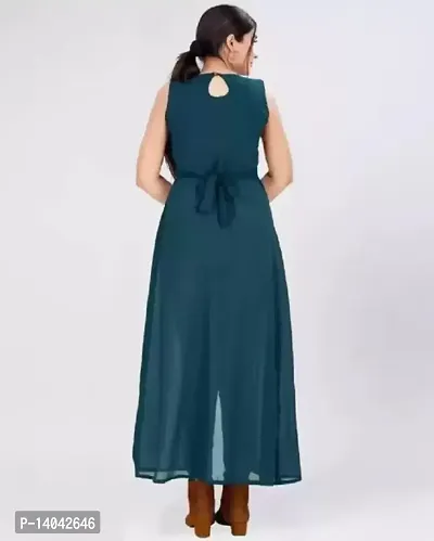 Latest Beautiful Crepe Front Slit Kurta for Women-thumb2