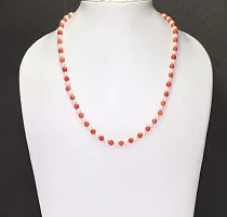 Natural Pearl and Coral (moonga) Beads mala For Unisex-thumb2