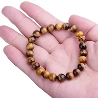 CEYLONMINE- Natural Tiger Eye Bracelet Good  Effective Stone Beads Bracelet For Unisex-thumb2