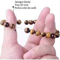 CEYLONMINE- Natural Tiger Eye Bracelet Good  Effective Stone Beads Bracelet For Unisex-thumb1