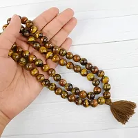 CEYLONMINE - Tiger Eye Stone Mala 108+1 Beads Japa Mala Natural  Effective Stone-thumb2