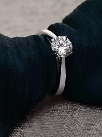 CEYLONMINE- American Diamonds Solitaire Ring for Womens |Gift for Womens and Girls-thumb2