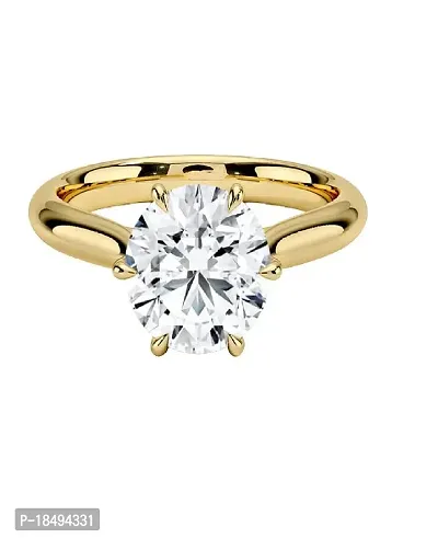 ceylonmne-American Diamond Zircon Stone Gold Plated Metal Adjustable Ring for Men and Women-thumb0