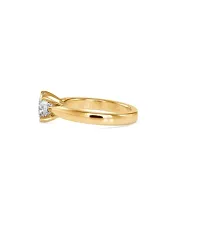 CEYLONMINE- American Diamond Gold Plated Finger Ring | Sylish Diamond (Zircon) Ring  For Unisex-thumb2