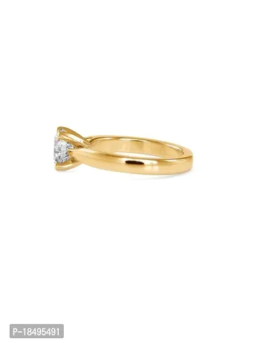 CEYLONMINE- American Diamond Gold Plated Finger Ring | Sylish Diamond (Zircon) Ring  For Unisex-thumb3