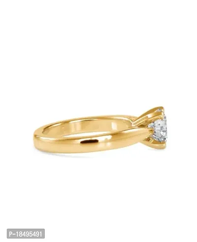 CEYLONMINE- American Diamond Gold Plated Finger Ring | Sylish Diamond (Zircon) Ring  For Unisex-thumb4