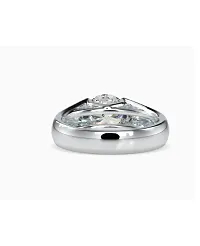 CEYLONMINe- Natural American Diamond Silver Plated (Rhodium) Ring For Unisex-thumb1