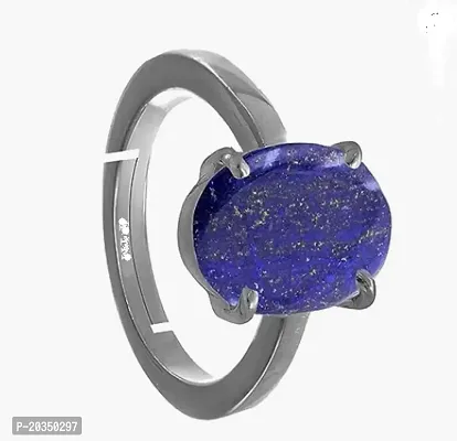 Lapis Lazuli Ring, Blue Gemstone Ring, Solid Sterling Silver Ring, Handmade Statement Ring, Lapis Lazuli Jewelry, Unique Design Ring-thumb0