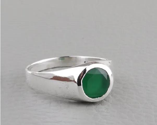 Emerald Ring/Emerald Gemstone Ring/Panna Ring Handmade Ring For Men and Women