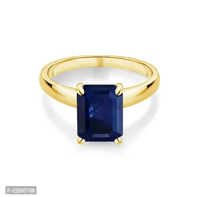 Blue Sapphire ring Original Neelam  Precious Stone Astrological Purpose For Women  Men Stone Sapphire Gold Plated Ring