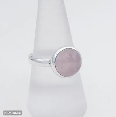 Rose Quartz Ring ~ Sterling Silver 925 ~MR222