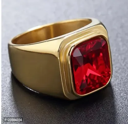 Natural Stone Ruby Manik Stone Original Unheated Certified  Astrological For men  women Stone Ruby Gold Plated Ring
