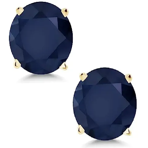 Neelam/Blue Plated Stud Earring Stud Earring