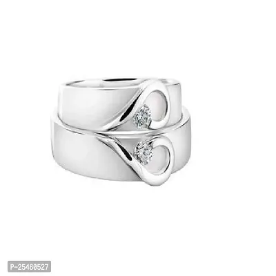 Romantic Lover's Adjustable Silver Plated Adjustable Metal Platinum Plated Ring.-thumb2