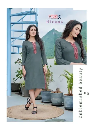 New Classic Rayon Printed Kurti