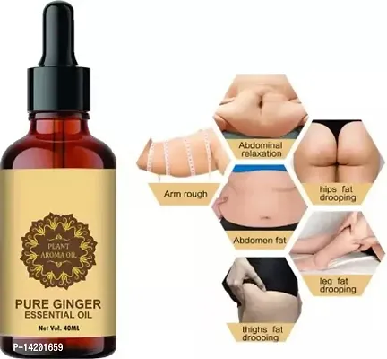 Ginger Essential Oil | Ginger Oil Fat Loss Body Fitness Oil Slimming Oil For Stomach, Hips And Thigh Pack Of 5-thumb3