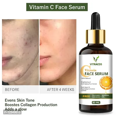 VITRACOS Vitamin C serum natural ingredients with the essential vitamins and Hyaluronic Acid