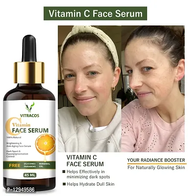 VITRACOS Vitamin C serum natural ingredients with the essential vitamins and Hyaluronic Acid