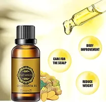 Ginger Essential Oil | Ginger Oil Fat Loss | Fat Burning Oil, Slimming Oil, Fat Burner Fat Burning ,Fat Go, Fat Loss, Body Fitness Anti Ageing Oil For Men Women Slim Herbs Fat Burning Oil For Stomach, Hips, Thighs, Body - For Men And Women--thumb2