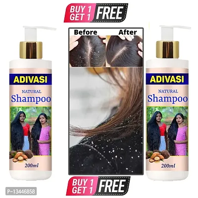 Adivasi Keshe Bhring Raj Shampoo Adivasi Kesha Bhring Raj Hair Oil (200) Hair Shampoo (200Ml)Buy 1 Get 1 Free-thumb0