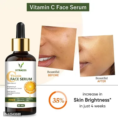 VITRACOS Vitamin C serum natural ingredients with the essential vitamins and Hyaluronic Acid