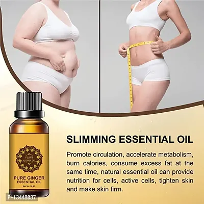 Ginger Essential Oil | Ginger Oil Fat Loss | Fat Burning Oil, Slimming Oil, Fat Burner,Anti Cellulite And Skin Toning Slimming Oil For Stomach, Hips And Thigh Fat Loss-thumb4