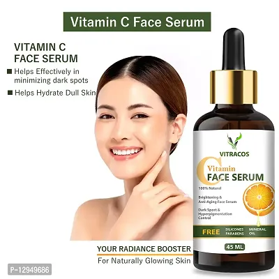 VITRACOS Vitamin C serum natural ingredients with the essential vitamins and Hyaluronic Acid