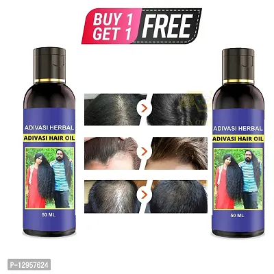 Adivasi Jadibuti Hair oil (pack of 1) Hair Oil (50ml) BUY 1 GET 1 FREE-thumb0