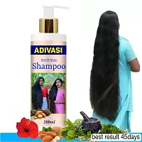 Adivasi Neelambari Kasturi Herbal Hair Shampoo For Women And Men For Hair Long - Dandruff Control - Hair Loss Control - Long Hair - (200 Ml)-thumb1