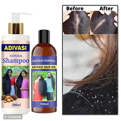 Adivasi Ayurvedic Products Neelambari Ayurveda Shampoo With Oil 200Ml+100Ml Pack Of 2